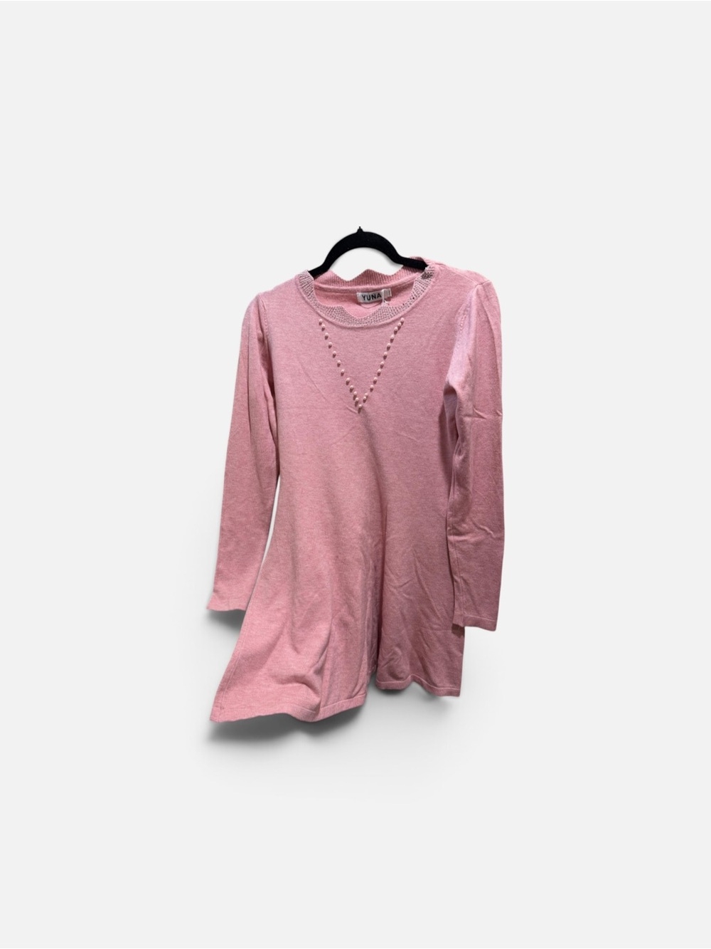 Pink Long-Sleeve Girls Tunic Top